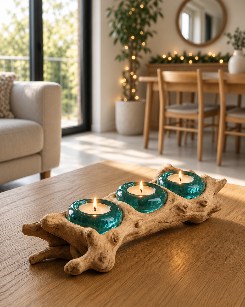 Molten Glass Candle Log – WoodenLux