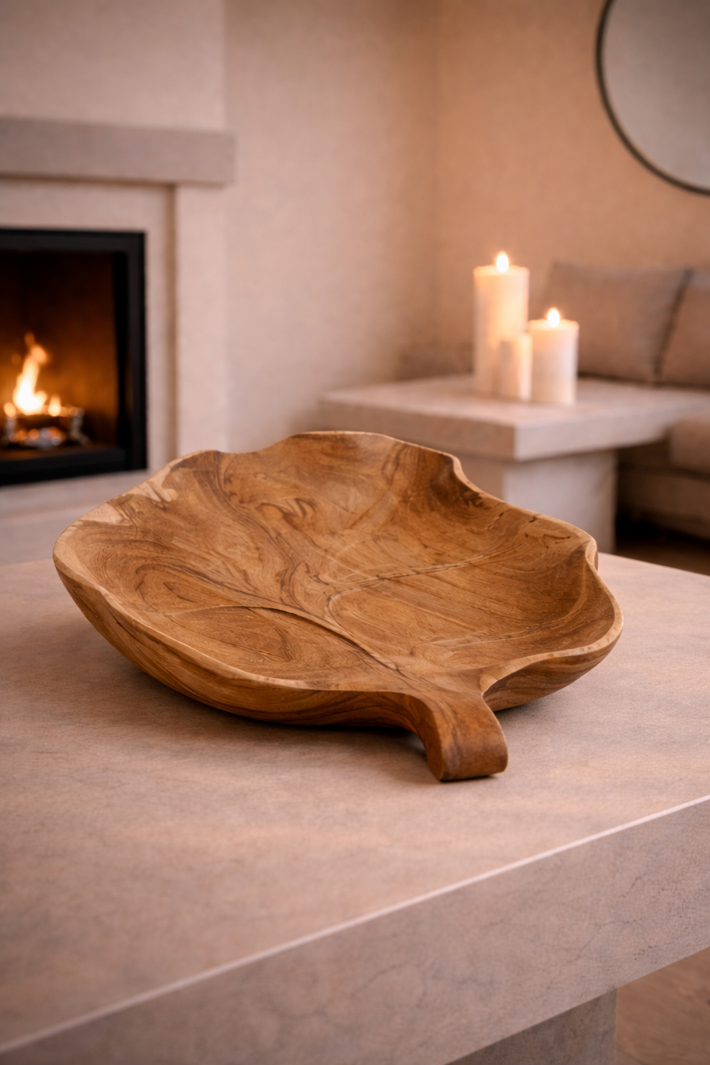 Small Size - Teak Wood Leaf Plate