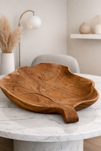 Medium Size - Teak Wood Leaf Plate